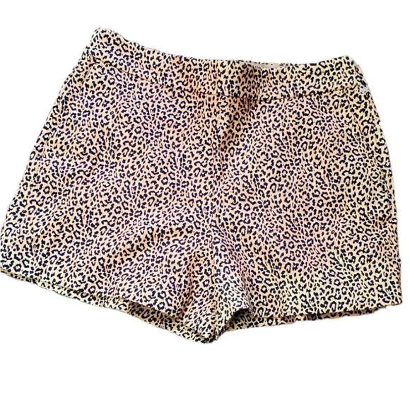 J.Crew Factory Cheetah Brown & Black Shorts - Picture 2 of 7